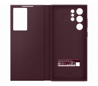 Samsung Smart Clear View Hoesje - Galaxy S22 Ultra Rood