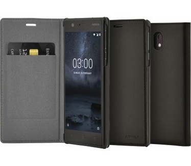 Nokia 3 Flip Case Zwart