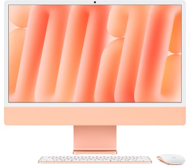 Apple iMac 2024 M4 10-core CPU, 10-core GPU, 24GB ram, 2TB, Qwerty NL, Oranje