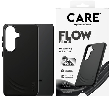 PanzerGlass CARE™ by PanzerGlass® Flow Case Black w. Qi Samsung Galaxy S26