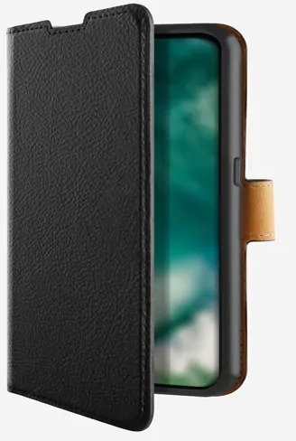 Xqisit Slim Wallet Case Für IPhone 12 Mini – Schwarz, Silikon & Polycarbonat, Magnetisch