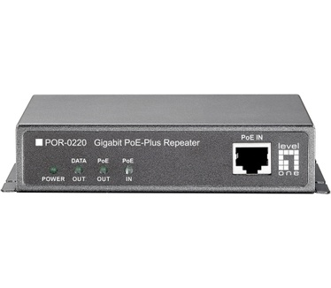 LevelOne Gigabit PoE Repeater, Cascade, 802.3at PoE+