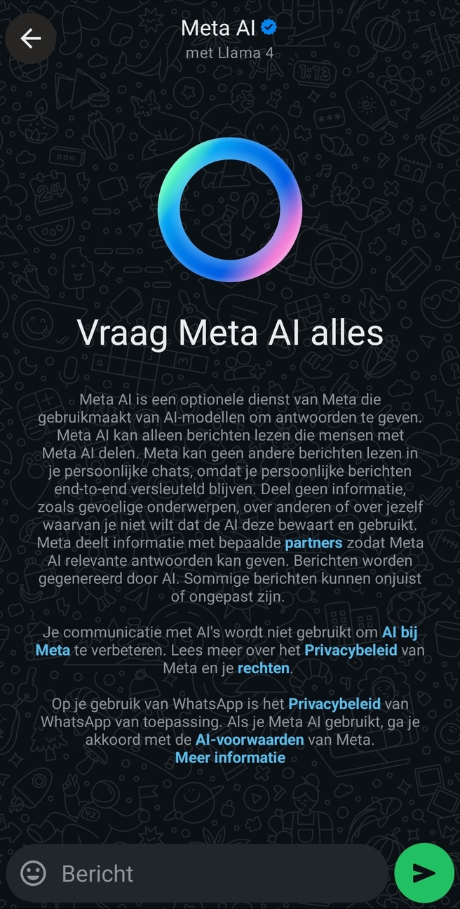 meta ai whatsapp