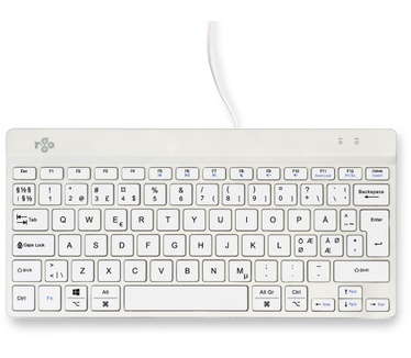 R-Go Tools R-Go Compact Break toetsenbord, QWERTY (ND), bedraad, wit