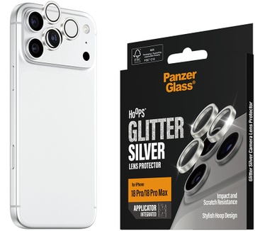 PanzerGlass PanzerGlass® Hoops® Camera Lens Protector Glitter Silver iPhone 2026 Pro | 2026 Pro Max