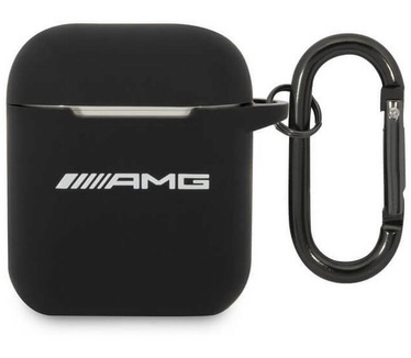 Mercedes-Benz AMG Silicone Case voor Apple Airpods 1 & 2 - Zwart
