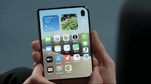 iPhone Duo vouwanimatie gif