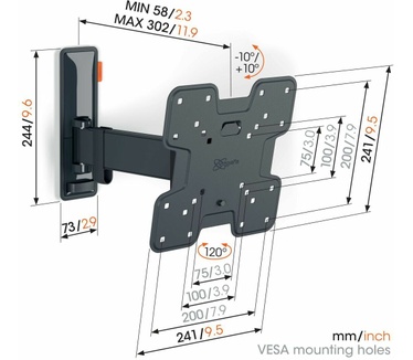 Vogel's TVM 3225 Zwart