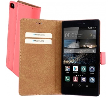 Mobiparts Premium Wallet Case Huawei P8 Peach Pink