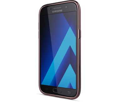 BeHello Samsung Galaxy A5 (2017) Gel Case Transparent Chrome edge pink