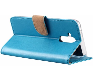 Luxe Lederen Bookcase hoesje voor de Huawei Mate 20 Lite - Blauw (Huawei Mate 20 Lite) Blauw