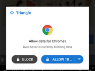 Google Triangle databesparing-vpn