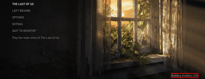 The Last of Us Part 1 PC building shaders
