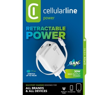 Cellular Line Retractable Power 30W