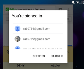 Screenshot vermoedelijke volgende Android-versie