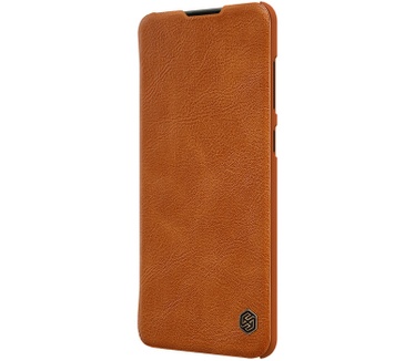 Nillkin Qin PU Leather Book Case - Samsung Galaxy A21S - Bruin Bruin