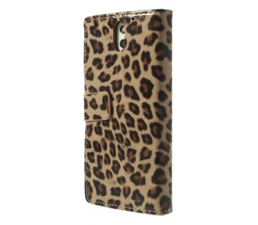 Kees Luipaard Print Portemonnee Hoesje HTC Desire 610