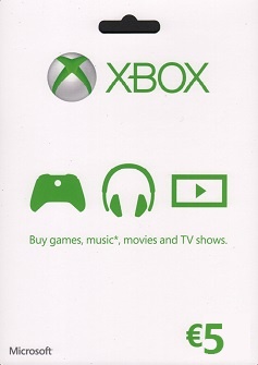 5 euro hotsell giftcard xbox