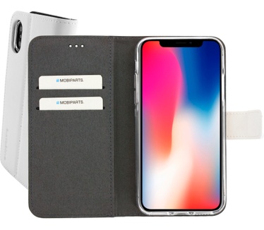 Mobiparts Premium Wallet TPU Case Apple iPhone X, iPhone XS White