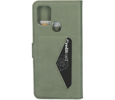 Mobiparts Classic Wallet Case Samsung Galaxy A21s (2020) Stone Green