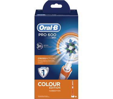 Oral-B PRO 600 CrossAction - Elektrische Tandenborstel Orange edition