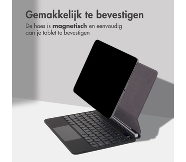 Accezz Magnetic Bluetooth Keyboard Apple iPad Pro 11 (2025) M5 / (2024) M4 - QWERTY / NL - Zwart