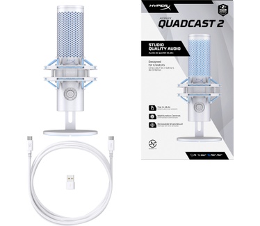 HyperX HyperX QuadCast 2 - USB-microfoon (Frost)