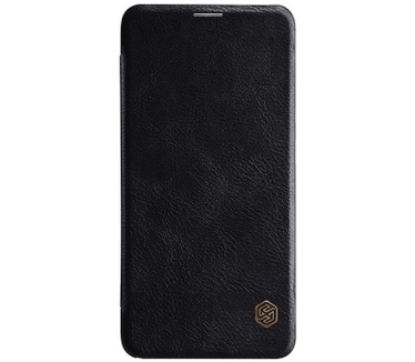 Nillkin Qin PU Leather Book Case voor OnePlus 6 - Zwart  Zwart