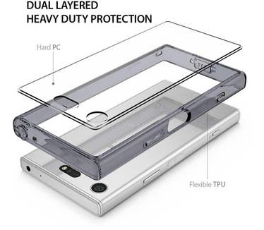Ringke Fusion Sony Xperia XZ1 Compact Hoesje Clear (Xperia XZ1 Compact) Transparant