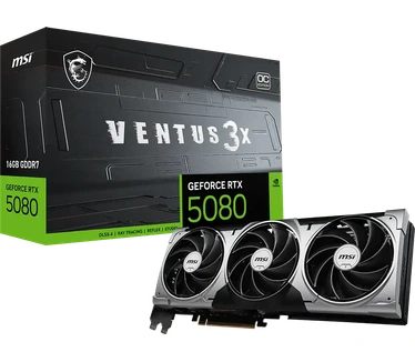 MSI NVIDIA GeForce RTX 5080 16G Ventus 3X OC Black