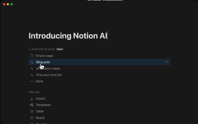 Notion AI