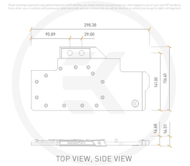 EK Water Blocks EK-Vector Trio RTX 2080 Ti RGB - Nickel + Acryl