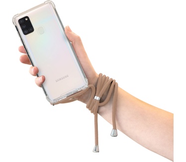 Mobiparts Lanyard Case Samsung Galaxy A21s (2020) Nude Cord