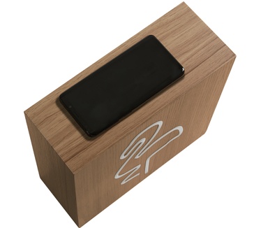Big Ben Bluetooth Speaker met Inductie Opladen - Neon Flamingo