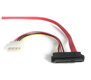 Startech.com 45 cm SAS 29-Pin naar SATA Kabel met LP4 Voeding