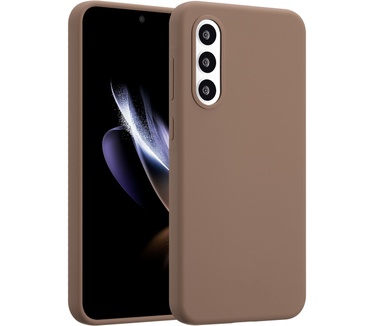 Accezz Liquid Silicone Backcover Samsung Galaxy A56 - Lichtbruin