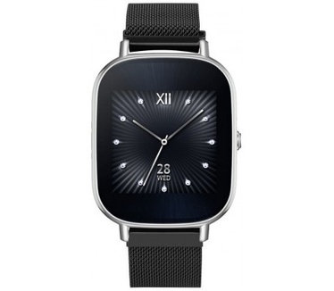 qMust Milanees armband voor Asus Zenwatch 2 (maat S 1.45 inch) - Black