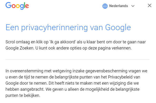 privacyherinnering google