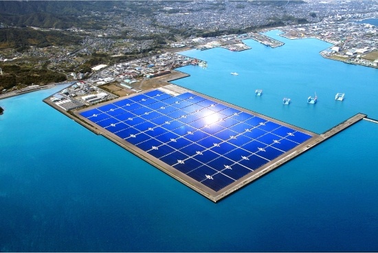 Zonnecentrale in de prefectuur Kagoshima
