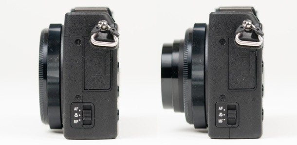 Nikon Coolpix lens in- en uitgeschoven 610px Nikon Coolpix lens in- en uitgeschoven 610px