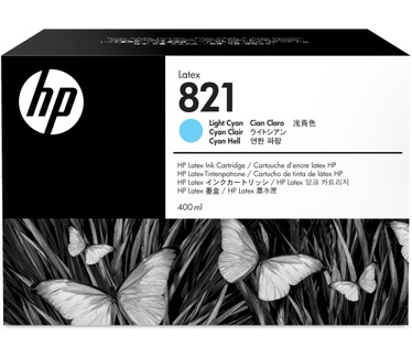 HP 821 licht-cyaan Latex inktcartridge, 400 ml