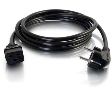 CablesToGo Cbl/2m CEE 7/7 to IEC 60320 C19 Pwr Cord