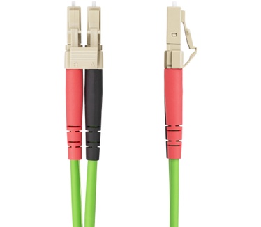 Startech.com 1m LC naar LC (UPC) OM5 Multimode Glasvezelkabel, 50/125µm Duplex LOMMF/VCSEL Zipcord Fiber, 40G/100G Netwerken, Buigbestendig, Low Insertion Loss, LSZH Fiber Patchkabel