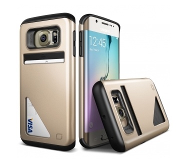 Lific Mighty Card Defense Case Samsung Galaxy S6 edge - Shine Gold