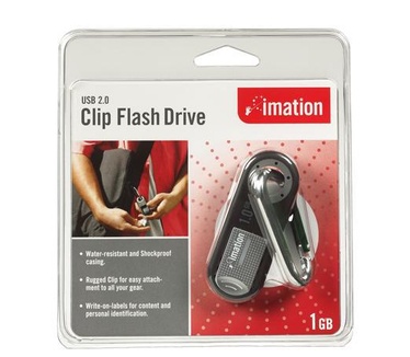 Imation Clip Flash Drive USB Clip Flash Drive 1GB (22355)