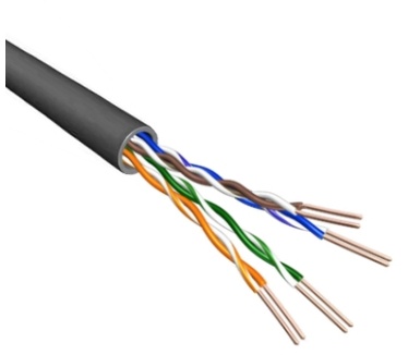 Eeconn Cat.6 U/UTP Kabel, Soepel, AWG24, LSZH, Zwart, 500m