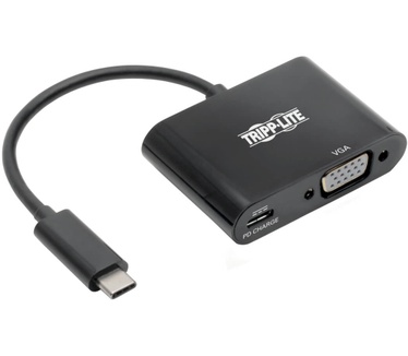 Tripp-Lite USB C to VGA Adapter Zwart