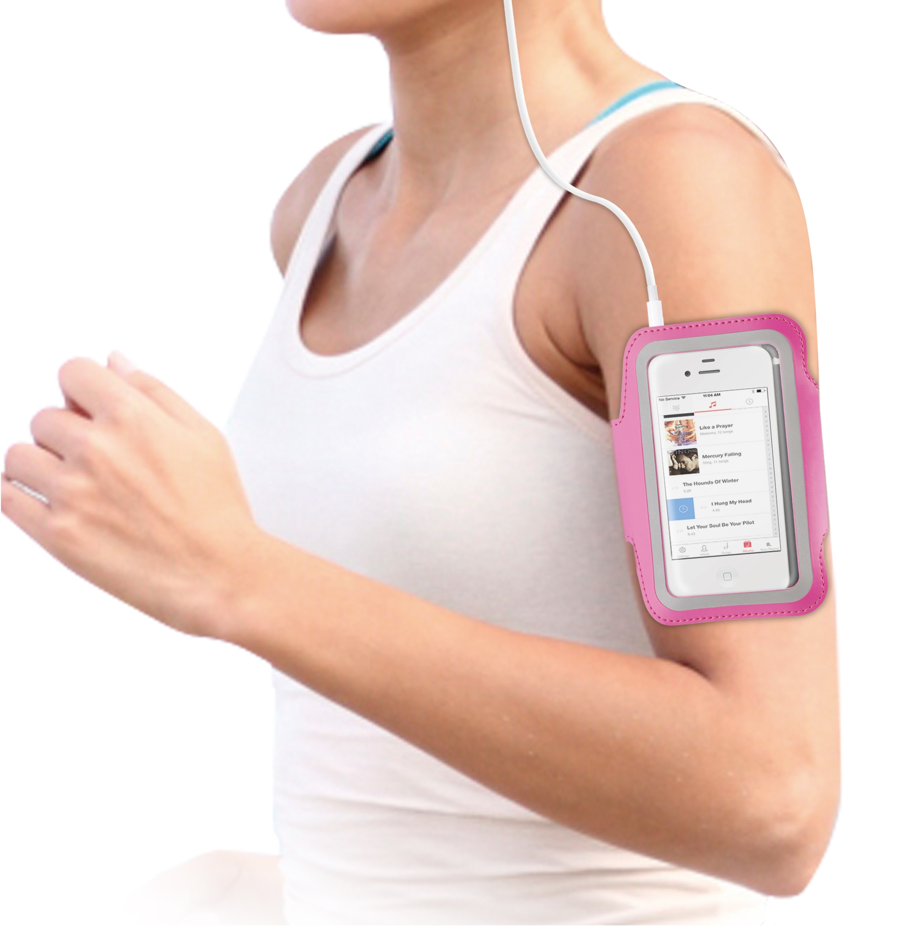 BeHello Universal Sportsarmband L Grey/Pink Transparant Kenmerken