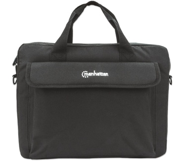 Manhattan London Laptop Bag 14.1", Top Loader, Black