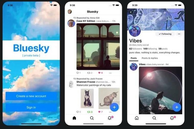 Bètaversie Bluesky-app voor iOS